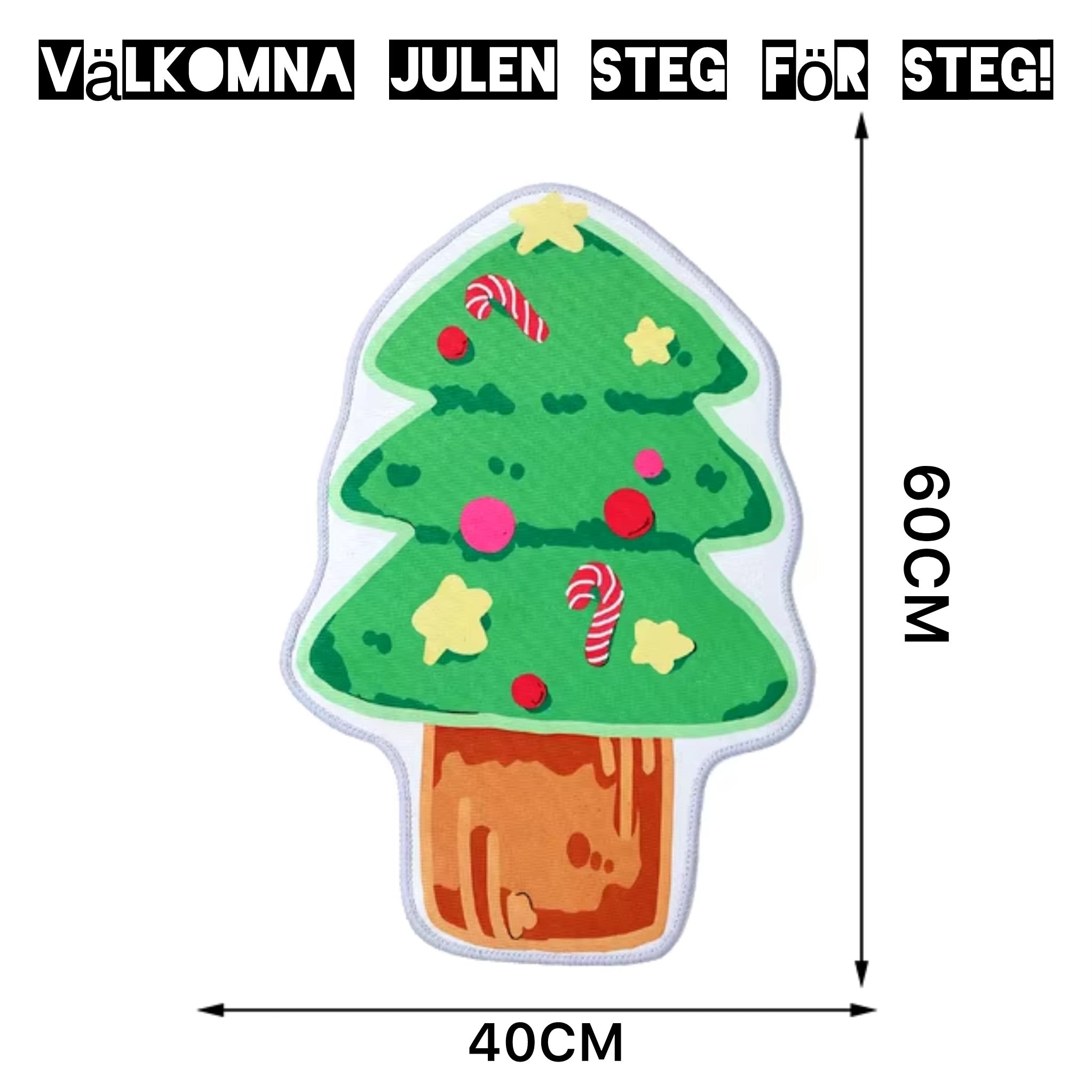 Julsteg – En dörrmatta som välkomnar julen!