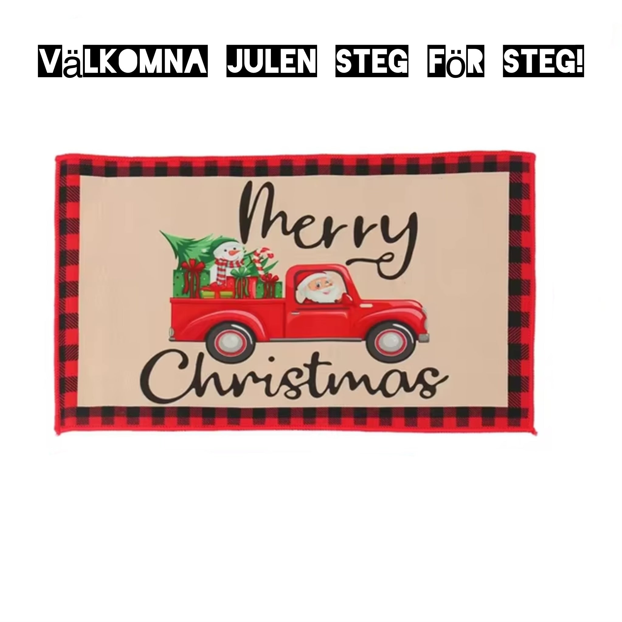 Julsteg – En dörrmatta som välkomnar julen!