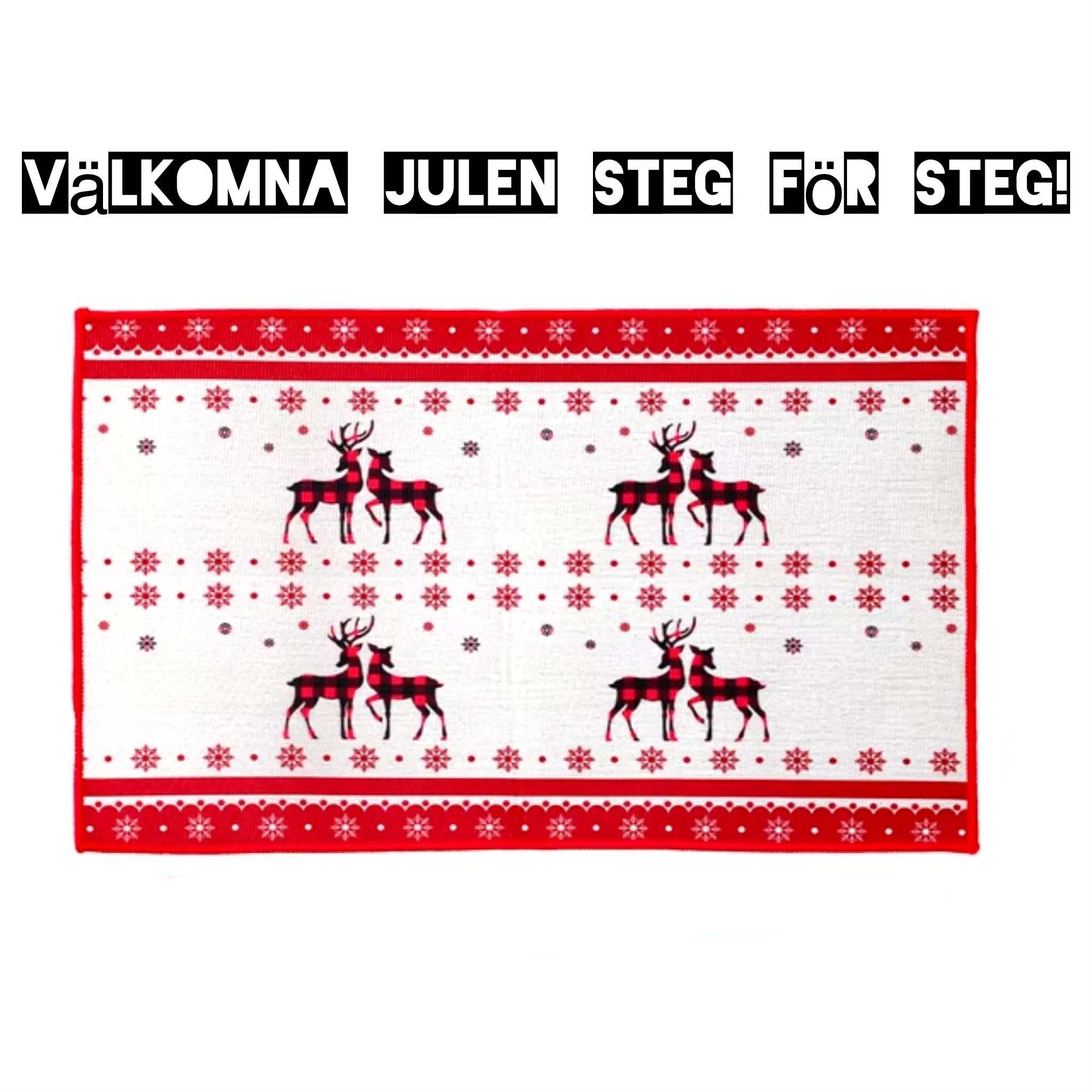 Julsteg – En dörrmatta som välkomnar julen!