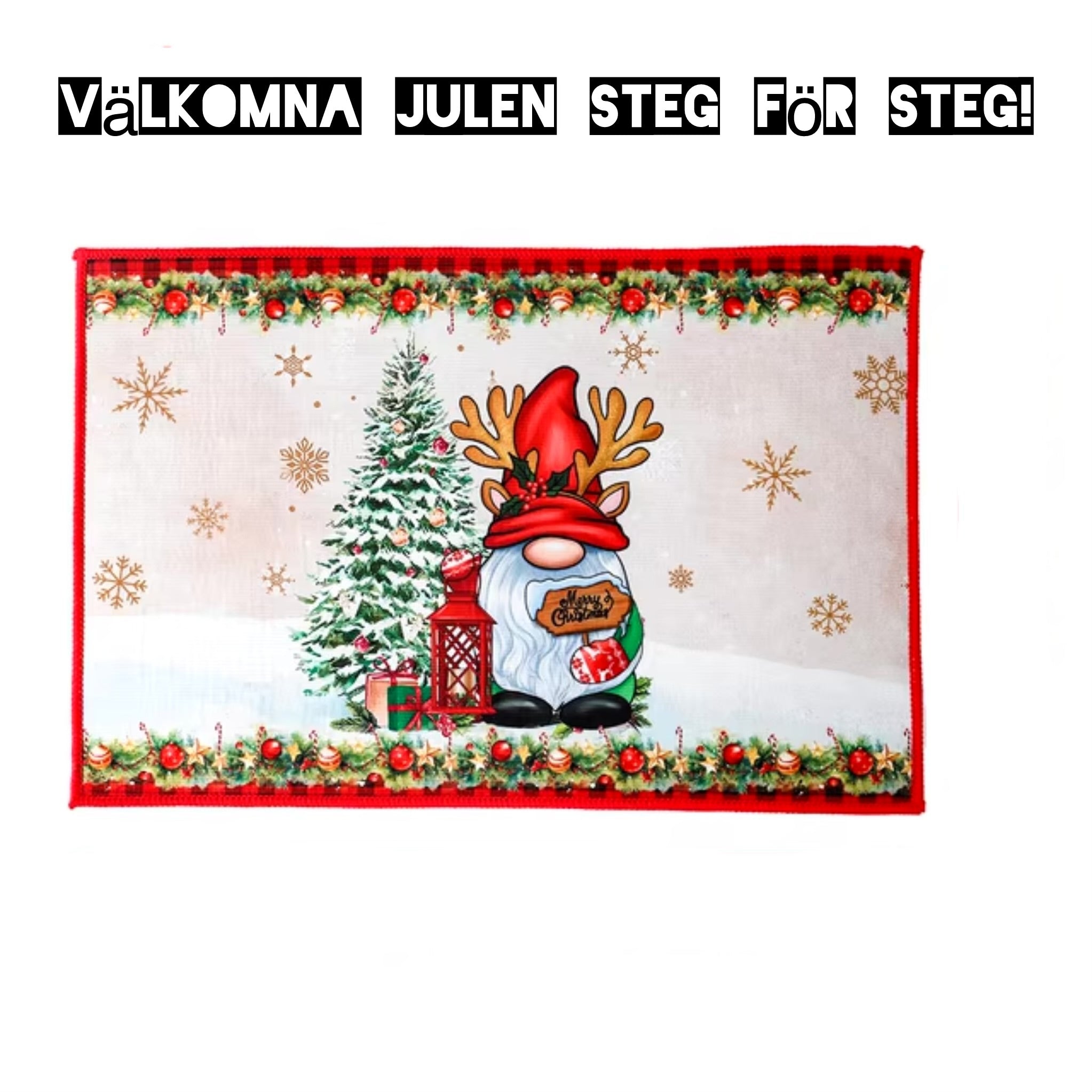 Julsteg – En dörrmatta som välkomnar julen!