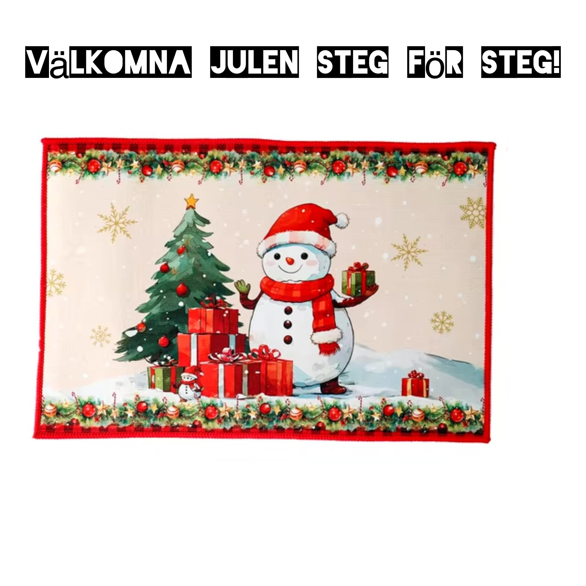 Julsteg – En dörrmatta som välkomnar julen!