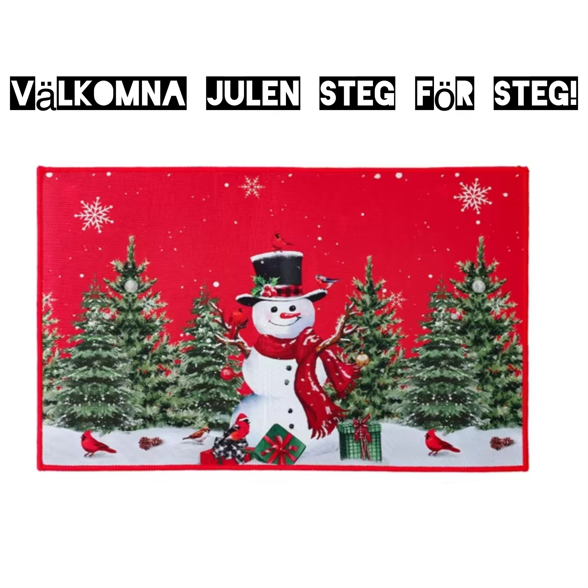 Julsteg – En dörrmatta som välkomnar julen!